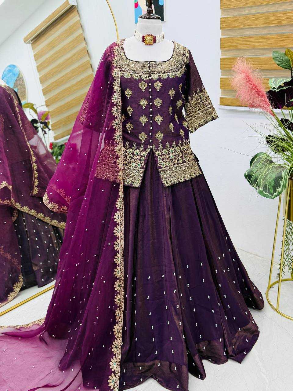 Ynf Shimmer silk KESH158 9008 Lehengas Wedding Collections Festive Collections Wholesale Designer Lehenga Silk Lehenga Wedding Outfits Manufacturer