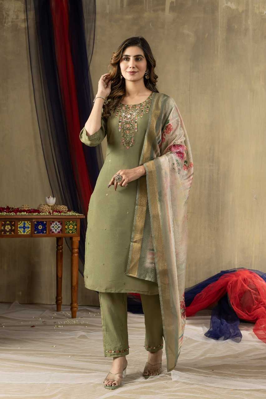 Ynf Shimmer silk RIN197 4762 Suits & Dresses Wholesale Embroidery Suits Party wear suits Designer Suits Manufacturer