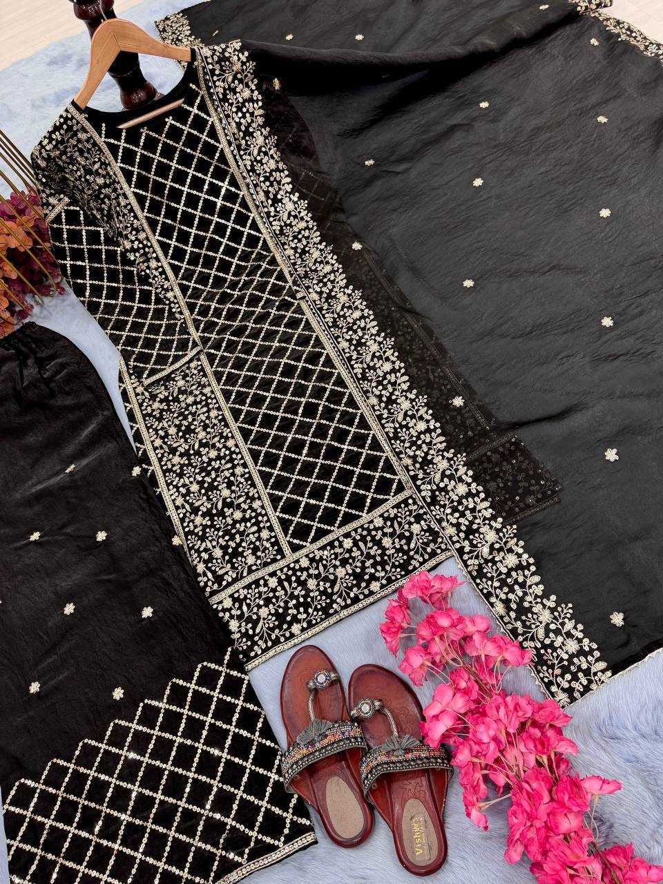 Ynf Silk KESH141 1088 Suits & Dresses Wholesale Palazzo Suit Designer Suits Silk Suits Manufacturer