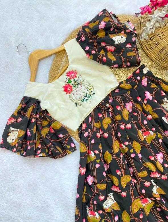 Ynf Silk KESH493 natural Kids Wear Wholesale Kids Lehenga Kids Lehenga Choli Baby Girl Lehenga Manufacturer