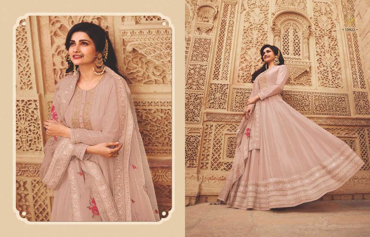 Ynf Silk KESH504 Kaseesh Parimahal Gowns Wedding Collections Festive Collections Wholesale Embroidery Gowns Silk Gowns Gown With Dupatta Manufacturer