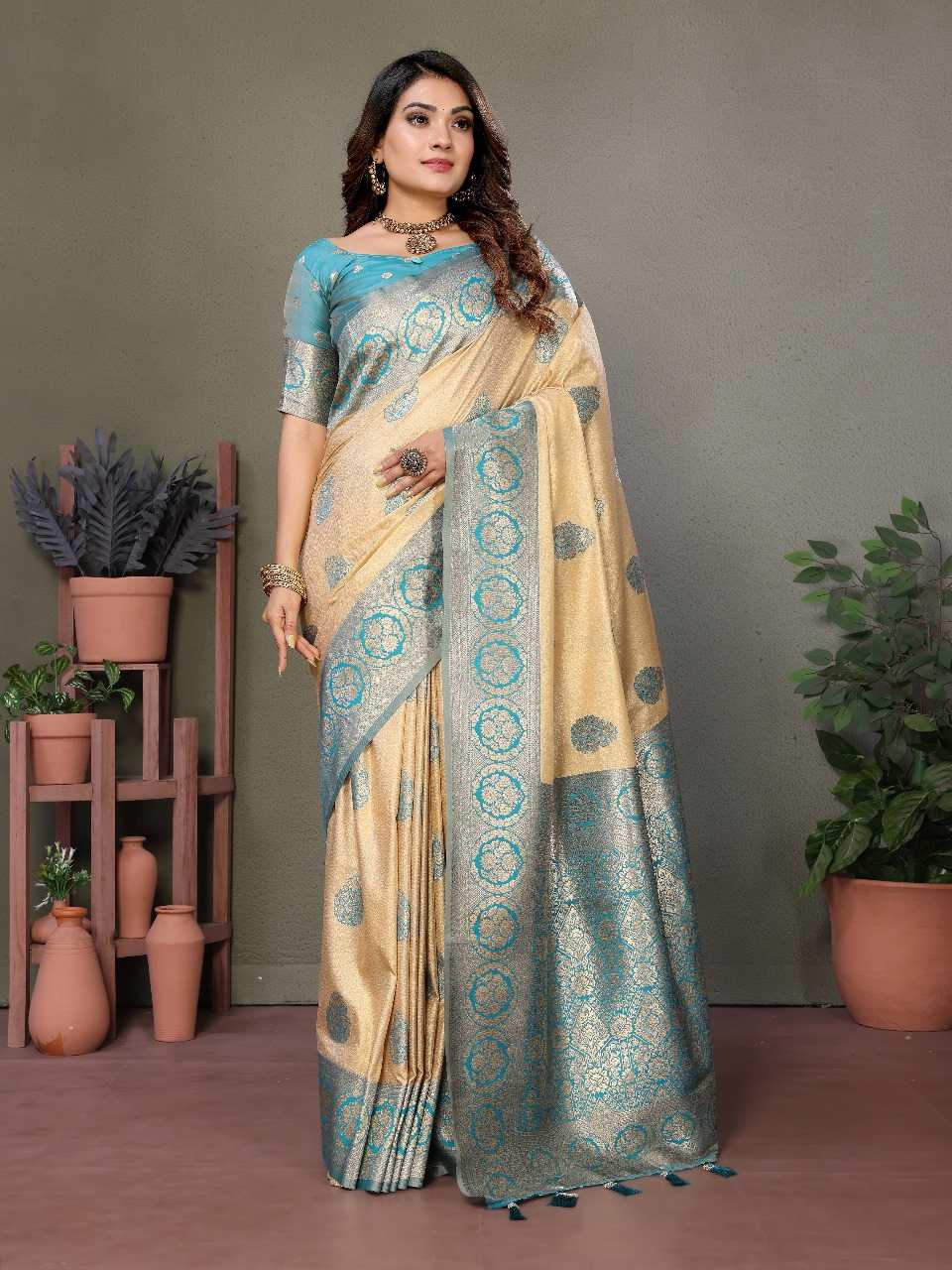 Ynf Silk RIN144 Jugani Silk Sarees Wedding Collections Festive Collections Wholesale Traditional Silk Sarees Designer Silk Sarees Silk Sarees For Weddings Manufacturer