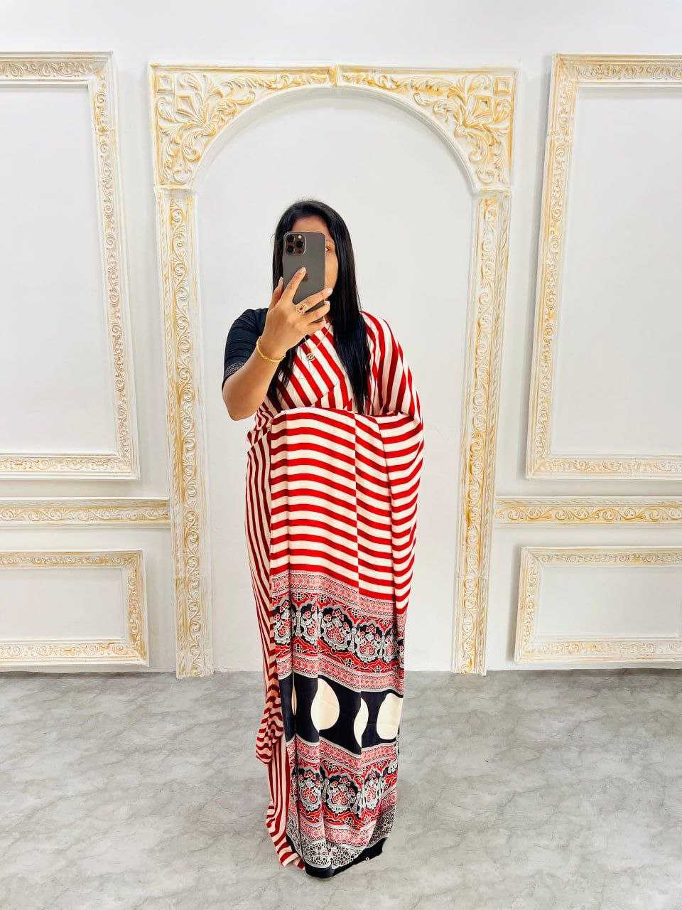 Ynf Silk RIN207 2204 Sarees Silk Sarees Wholesale Crape Satin Sarees Gajji Modal Sarees Silk Sarees For Weddings Manufacturer
