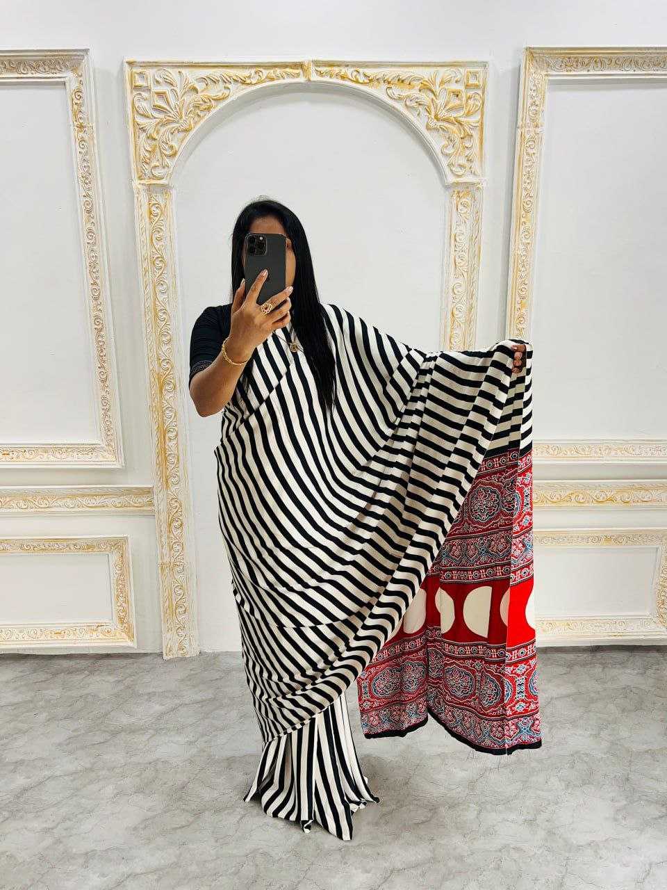 Ynf Silk RIN207 2204 Sarees Silk Sarees Wholesale Crape Satin Sarees Gajji Modal Sarees Silk Sarees For Weddings Manufacturer