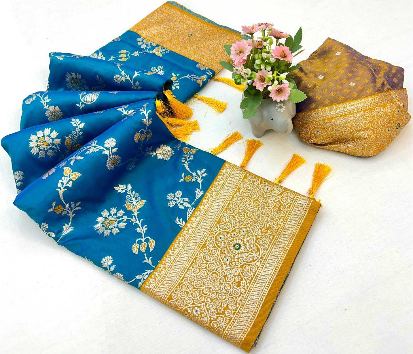 Ynf Silk RIN209 RAGINI-Vol-4 Silk Sarees Wedding Collections Wholesale Banarasi Silk Sarees Zari Border Silk Sarees Silk Sarees For Weddings Manufacturer