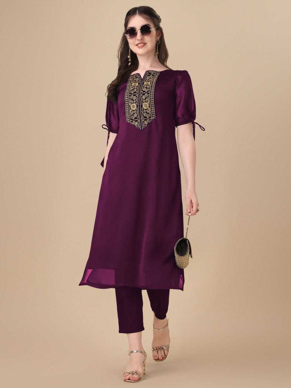 Ynf Silk RIN220 priya Kurti Wholesale Fancy Kurti Embroidered Kurtis Silk Kurtis Manufacturer