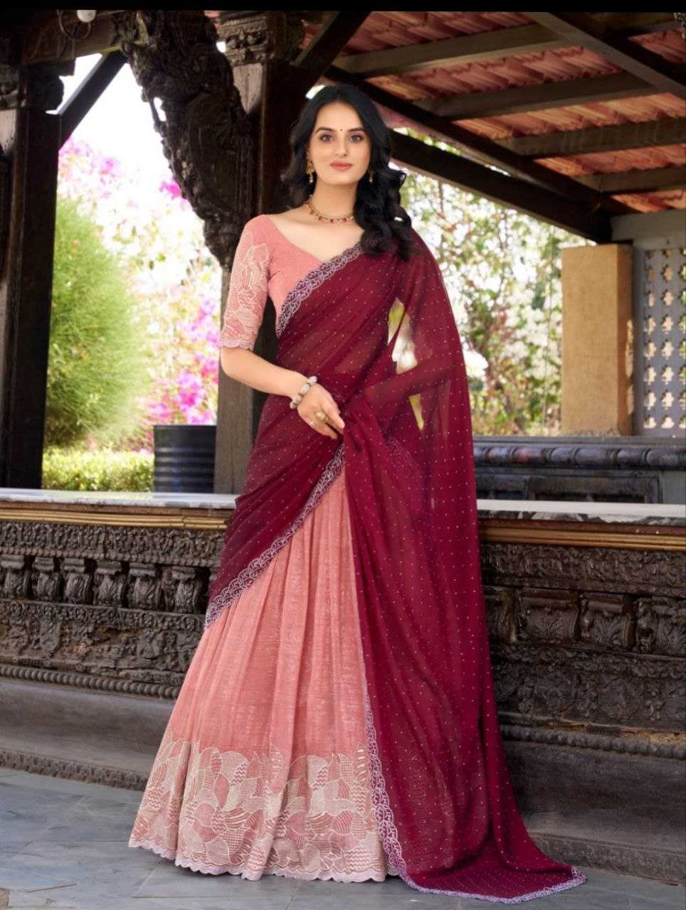 Ynf Silver Plated KESH495 Silver Glosy Lehengas Wedding Collections Wholesale Lehenga For Engagement Sangeet Outfits Manufacturer