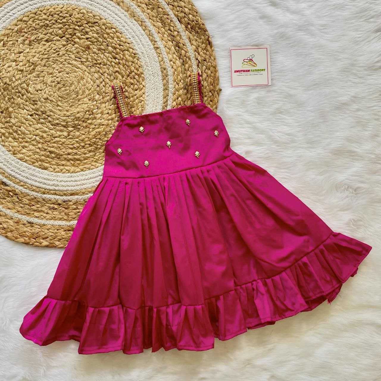Ynf Slub Reyon RIN107 351 Kids Wear Wholesale Kids Frocks Girls Frock Kids Designer Frock Manufacturer