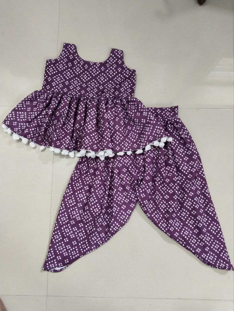 Ynf Soft Cotton RIN107 333 Kids Wear Wholesale Girls Kurti Kids Kurta Pajama Kids Navratri Outfits Manufacturer