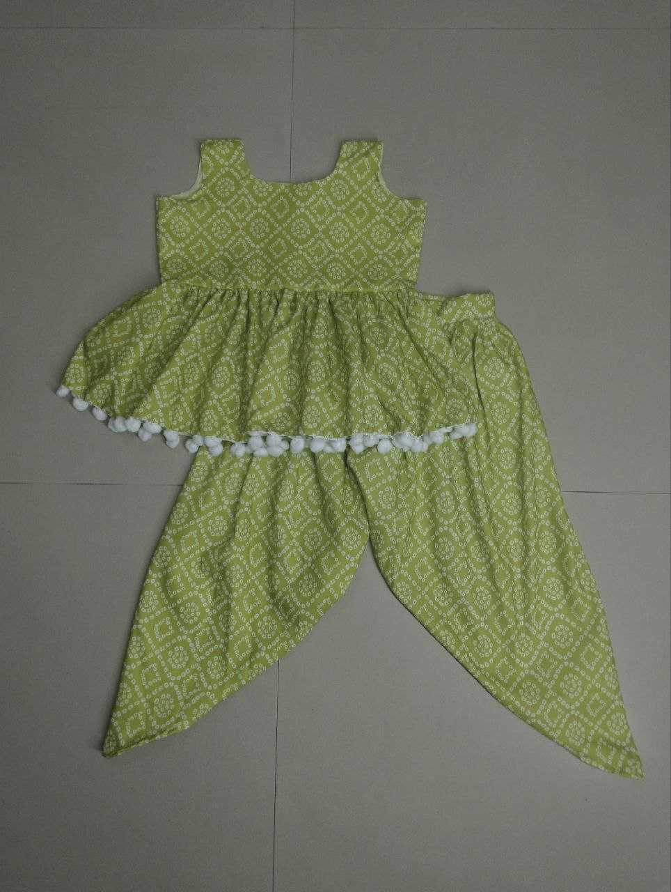 Ynf Soft Cotton RIN107 333 Kids Wear Wholesale Girls Kurti Kids Kurta Pajama Kids Navratri Outfits Manufacturer