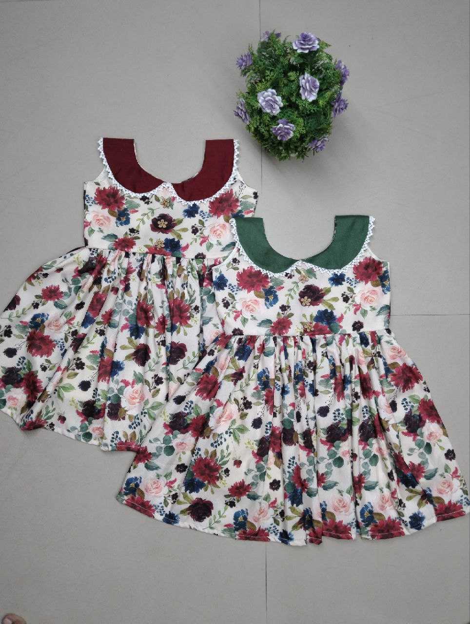Ynf Soft Cotton RIN107 335 Kids Wear Wholesale Kids Frocks Girls Frock Girls Cotton Frocks Manufacturer