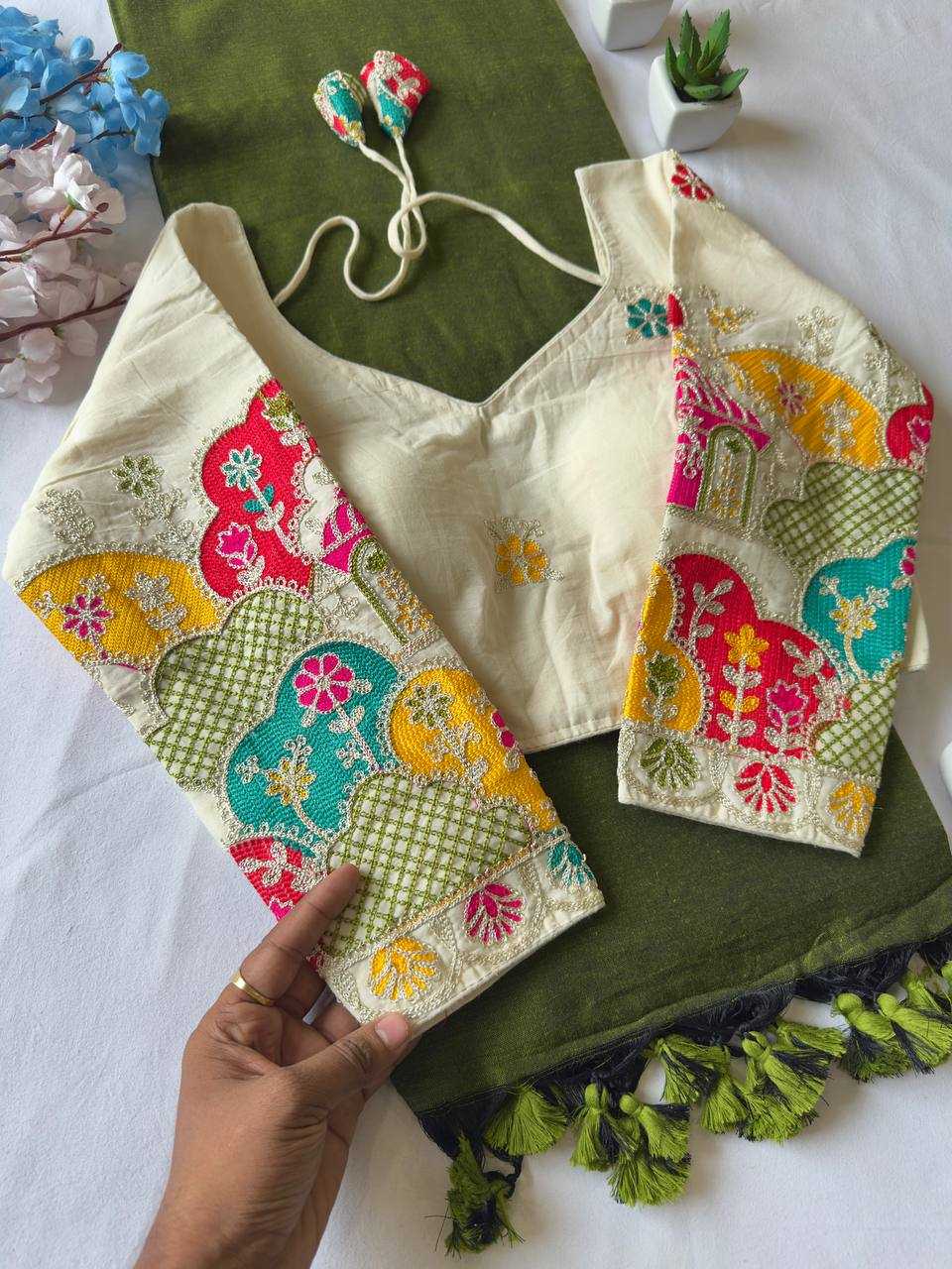 Ynf Soft Cotton Silk KESH437 PomPom Silk Sarees Wedding Collections Festive Collections Wholesale Designer Silk Sarees Cotton Silk Sarees Silk Sarees For Weddings Manufacturer