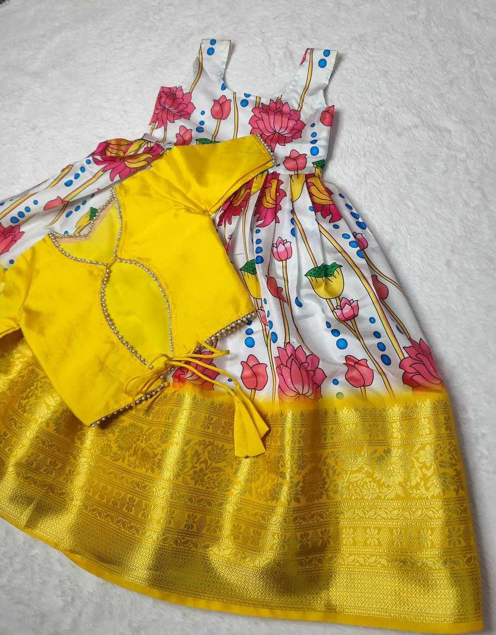 Ynf Soft Cotton Silk KESH493 perfect fusion Kids Wear Wholesale Kids Gown Kids Ethnic Gowns Manufacturer