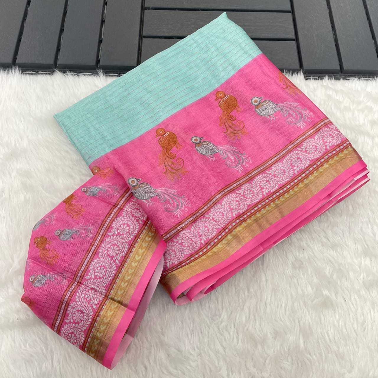 Ynf Soft Cotton Silk RIN203 tassels Silk Sarees Wedding Collections Festive Collections Wholesale Printed Silk Saree Designer Silk Sarees Cotton Silk Sarees Manufacturer