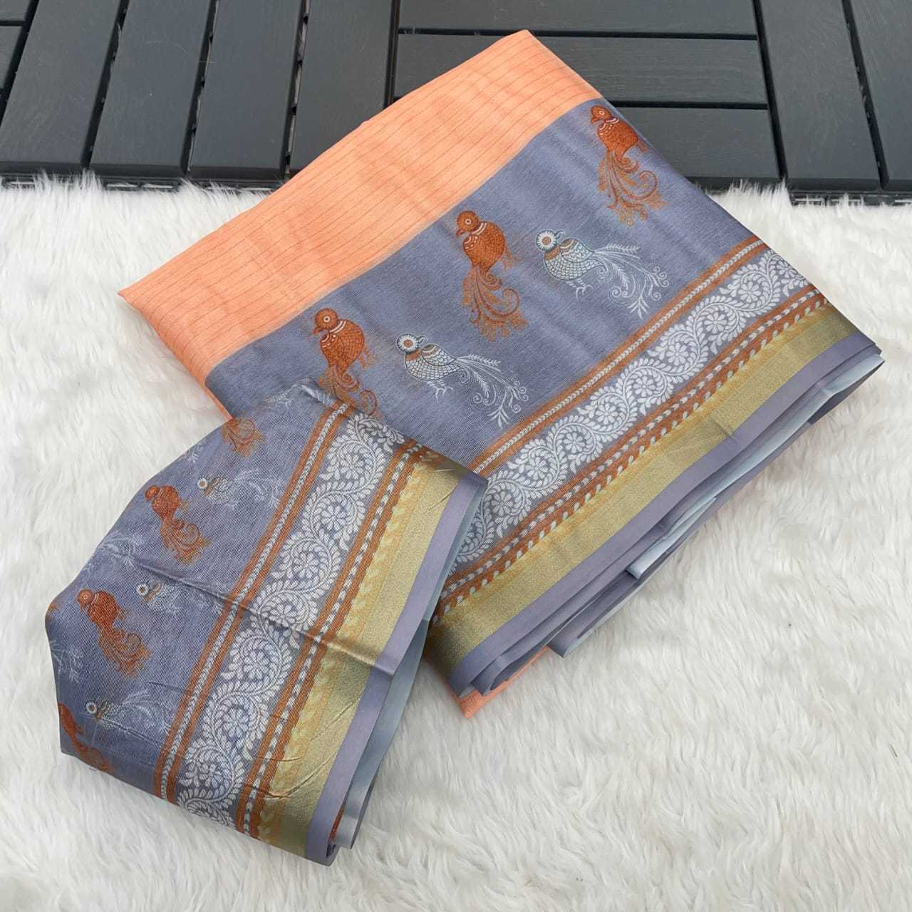 Ynf Soft Cotton Silk RIN203 tassels Silk Sarees Wedding Collections Festive Collections Wholesale Printed Silk Saree Designer Silk Sarees Cotton Silk Sarees Manufacturer