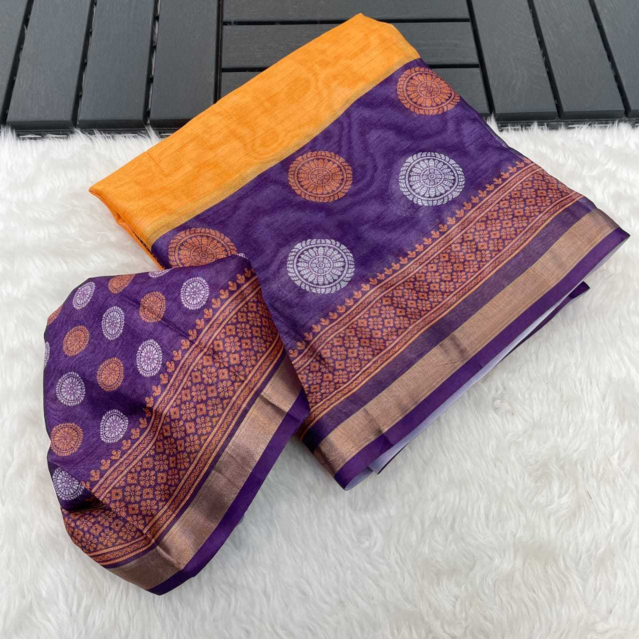 Ynf Soft Cotton Silk RIN203 tassels Silk Sarees Wedding Collections Festive Collections Wholesale Printed Silk Saree Designer Silk Sarees Cotton Silk Sarees Manufacturer