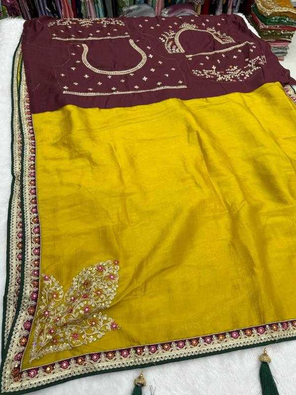 Ynf Soft Gold Crush KESH114 4765 Sarees Wedding Collections Festive Collections Wholesale Designer Sarees Fancy Sarees Embroidered Sarees Manufacturer