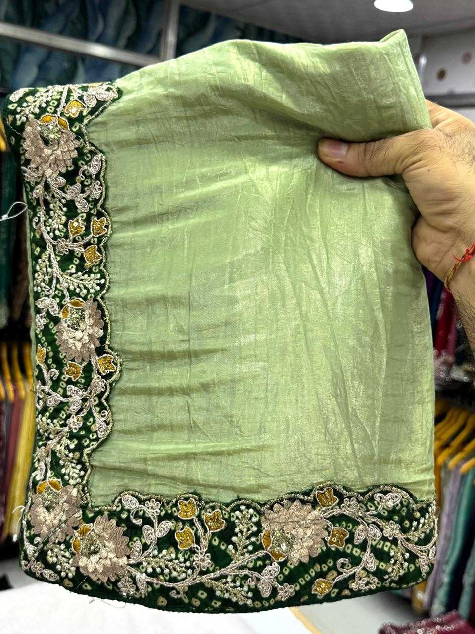 Ynf Soft Gold Crush KESH114 5001 Sarees Wedding Collections Wholesale Fancy Sarees Embroidered Sarees Stone Work Saree Manufacturer