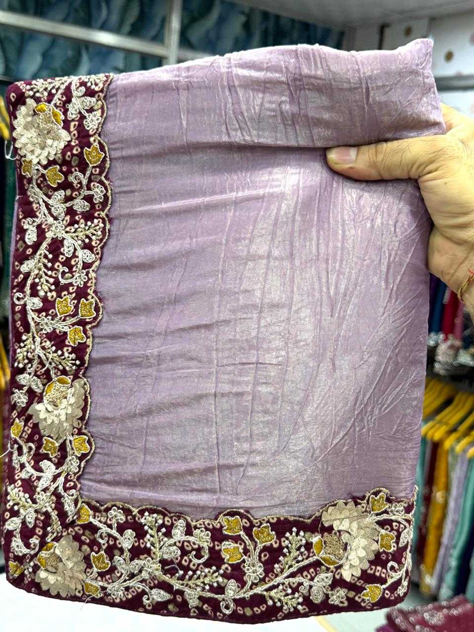 Ynf Soft Gold Crush KESH114 5001 Sarees Wedding Collections Wholesale Fancy Sarees Embroidered Sarees Stone Work Saree Manufacturer