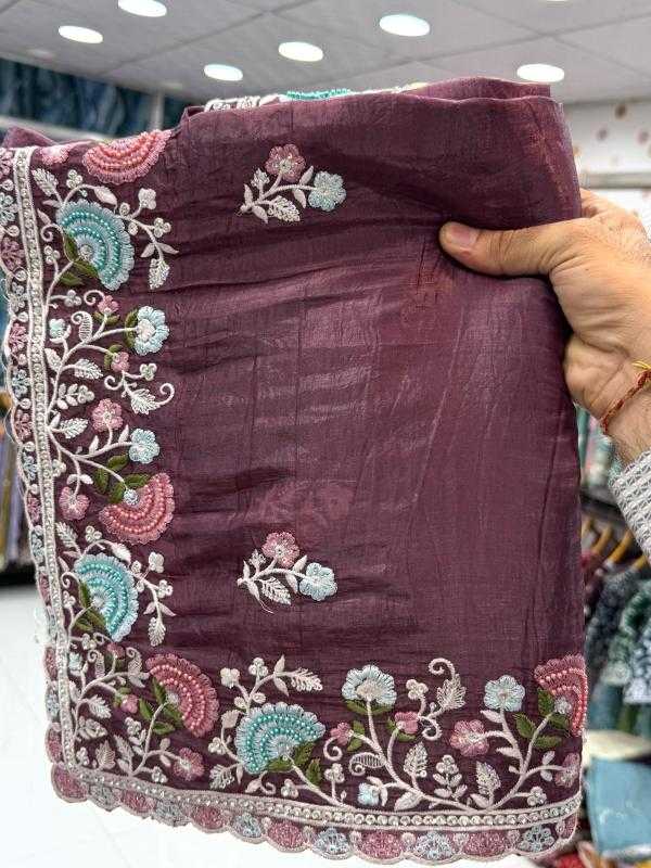 Ynf Soft Gold Crush KESH114 6744 Sarees Wedding Collections Festive Collections Wholesale Sequence Sarees Embroidered Sarees Stone Work Saree Manufacturer