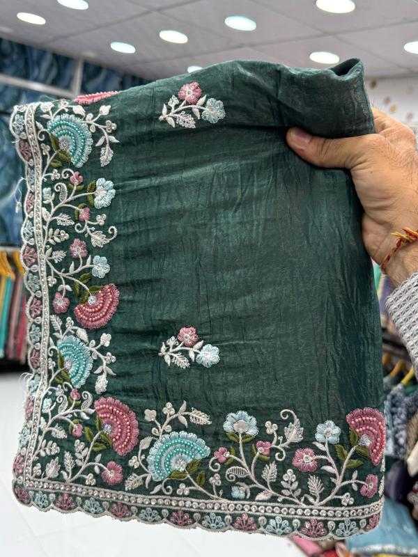 Ynf Soft Gold Crush KESH114 6744 Sarees Wedding Collections Festive Collections Wholesale Sequence Sarees Embroidered Sarees Stone Work Saree Manufacturer