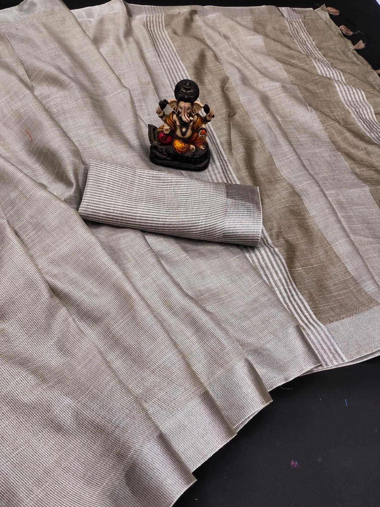Ynf Soft Linen Jari RIN183 ALEEN Sarees Wholesale Fancy Sarees Cotton Sarees Linen Sarees Manufacturer