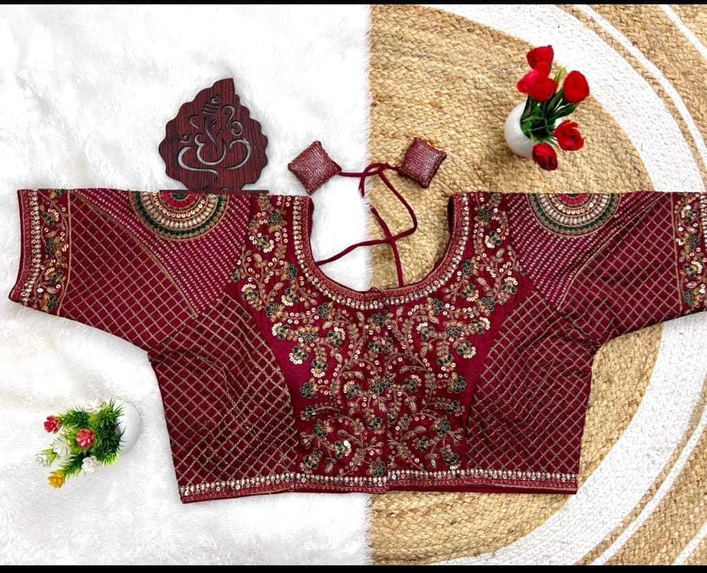 Ynf Soft Silk KESH356 BRIDAL Readymade Blouses Wholesale Sequence Embroidery Blouse Designer Blouse Silk Blouse Manufacturer