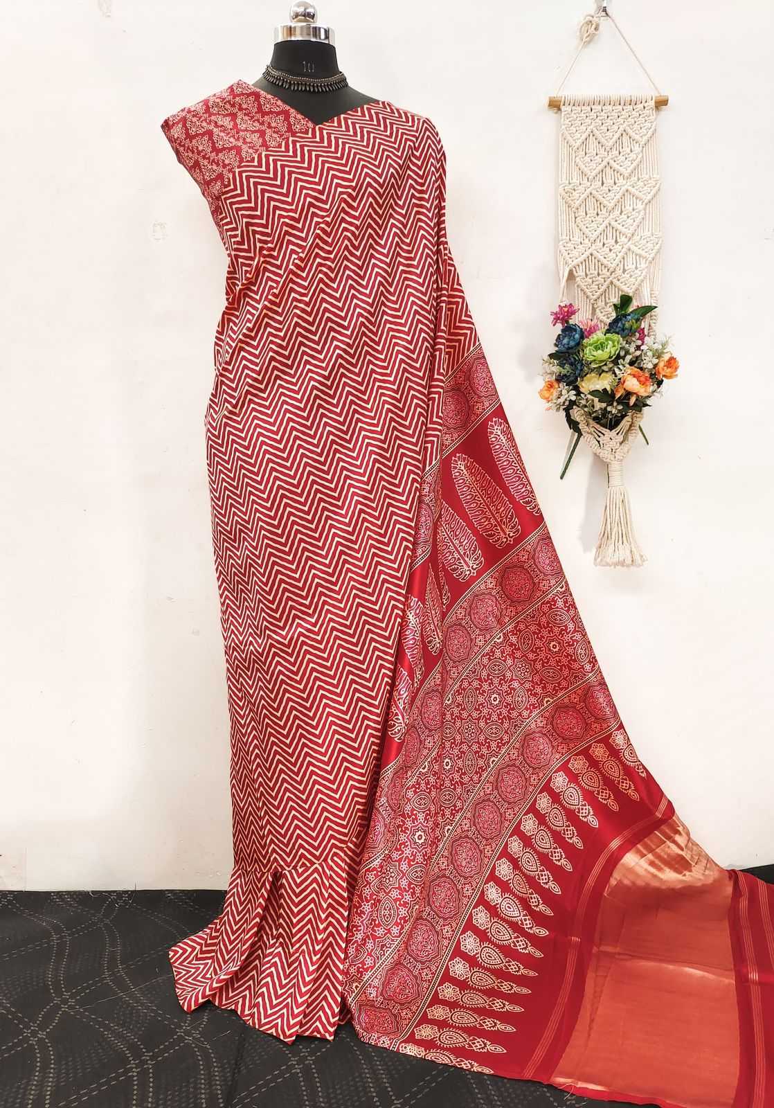 Ynf Soft Silk KESH484 smooth and rich Sarees Silk Sarees Wholesale Printed Sarees Ajrakh Sarees Gajji Modal Sarees Manufacturer