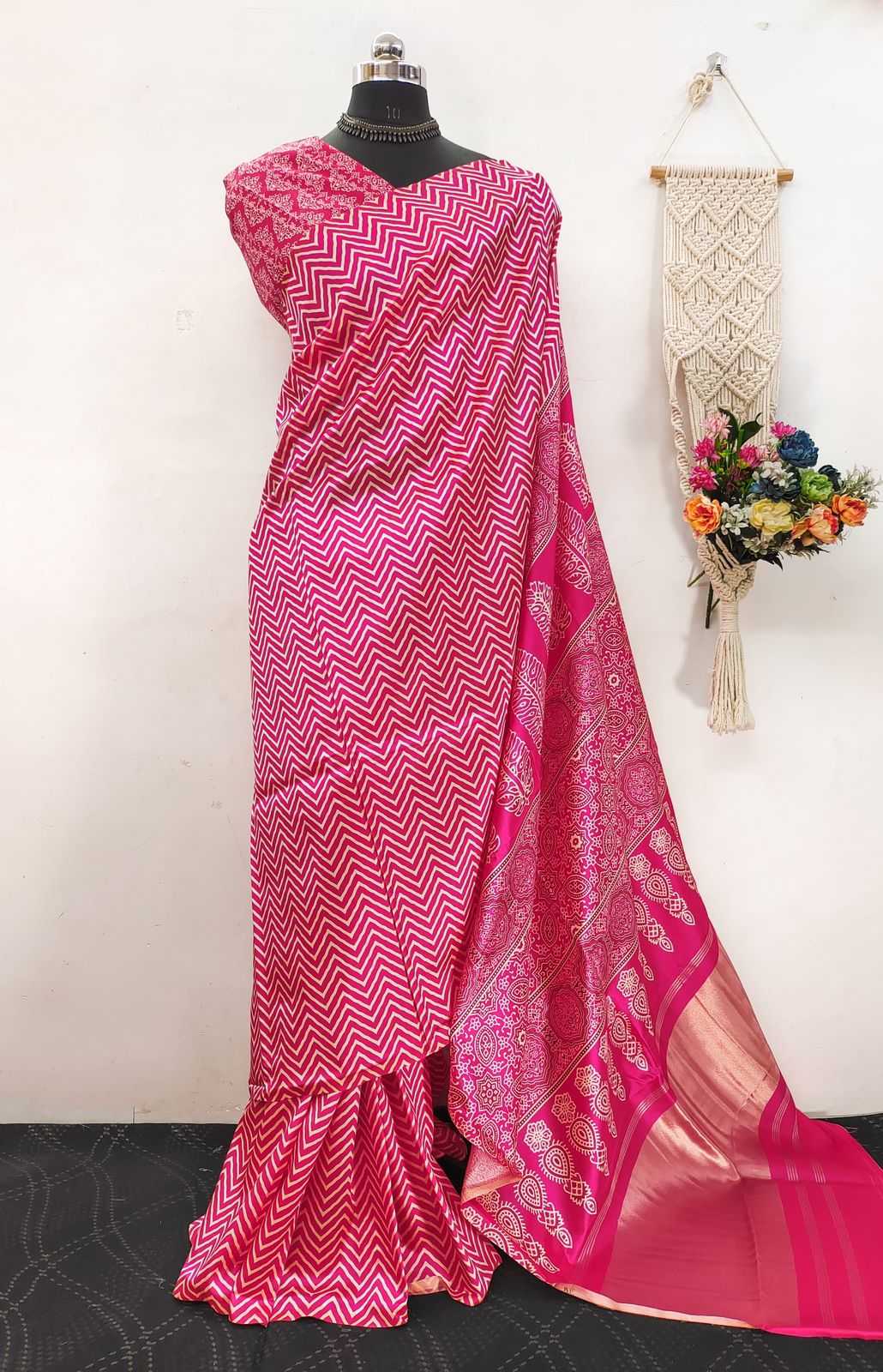Ynf Soft Silk KESH484 smooth and rich Sarees Silk Sarees Wholesale Printed Sarees Ajrakh Sarees Gajji Modal Sarees Manufacturer