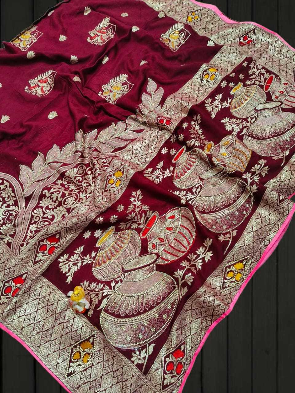 Ynf Soft Silk RIN222 Matka Silk Sarees Wedding Collections Festive Collections Wholesale Soft Silk Sarees Designer Silk Sarees Zari Border Silk Sarees Manufacturer