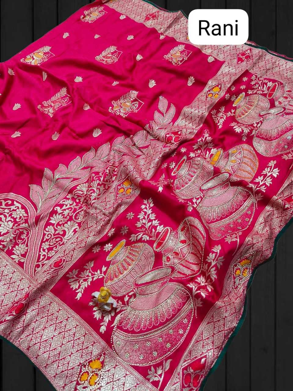 Ynf Soft Silk RIN222 Matka Silk Sarees Wedding Collections Festive Collections Wholesale Soft Silk Sarees Designer Silk Sarees Zari Border Silk Sarees Manufacturer