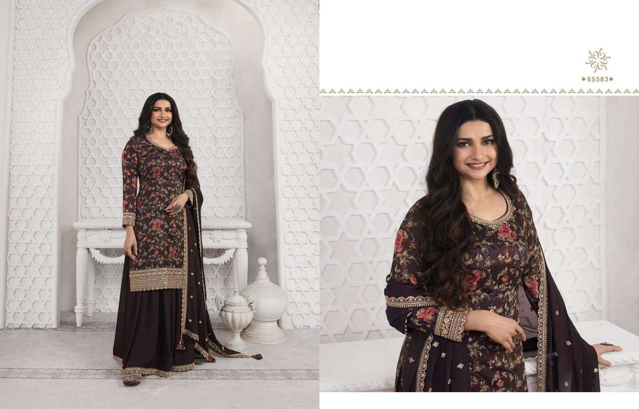 Ynf Soft Vichitra KESH504 65581 Suits & Dresses Wedding Collections Festive Collections Wholesale Printed Suits Embroidery Suits Palazzo Suit Manufacturer