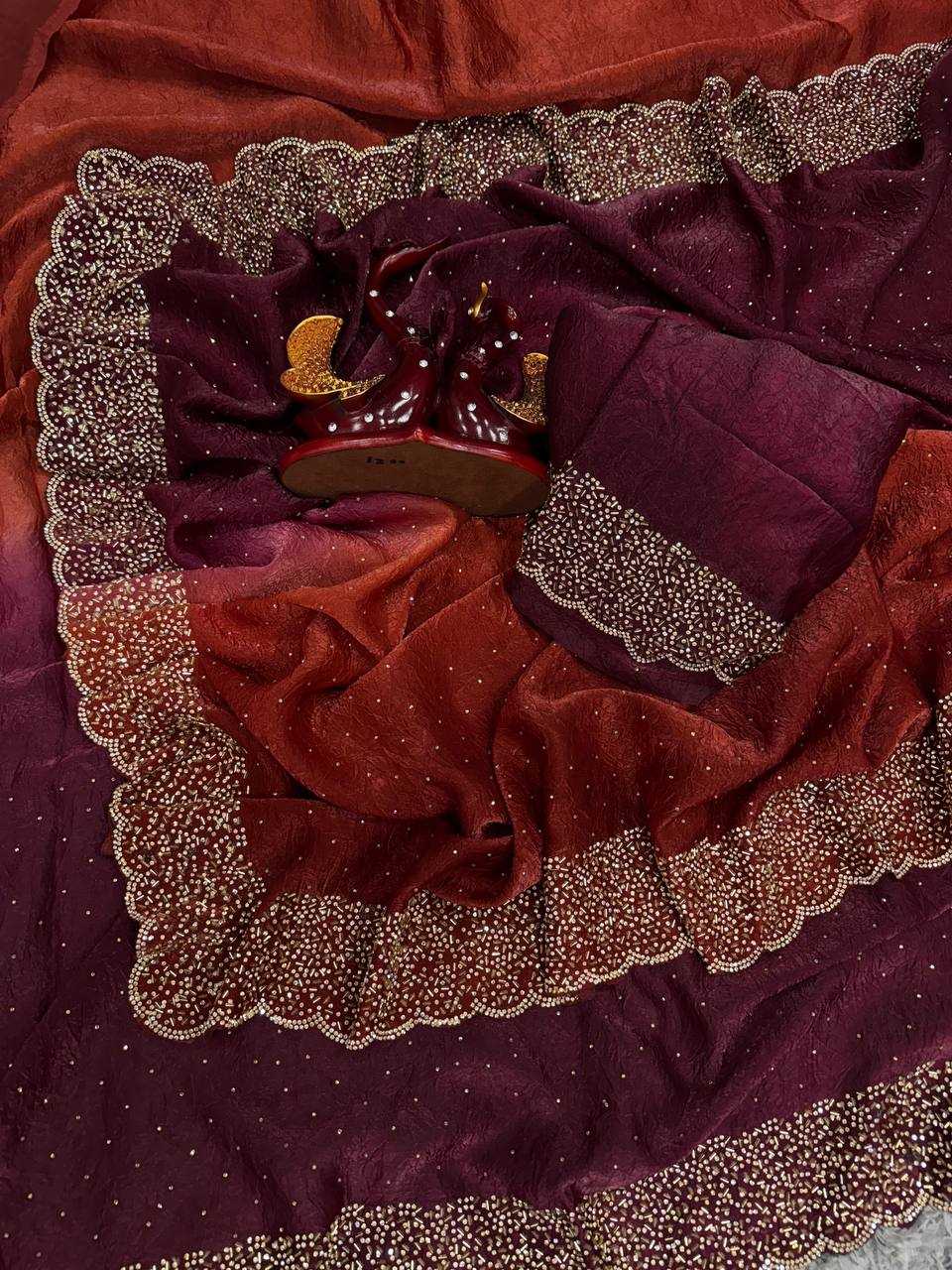 Ynf Space Silk RIN151 5453 Sarees Wholesale Designer Sarees Work Sarees Manufacturer