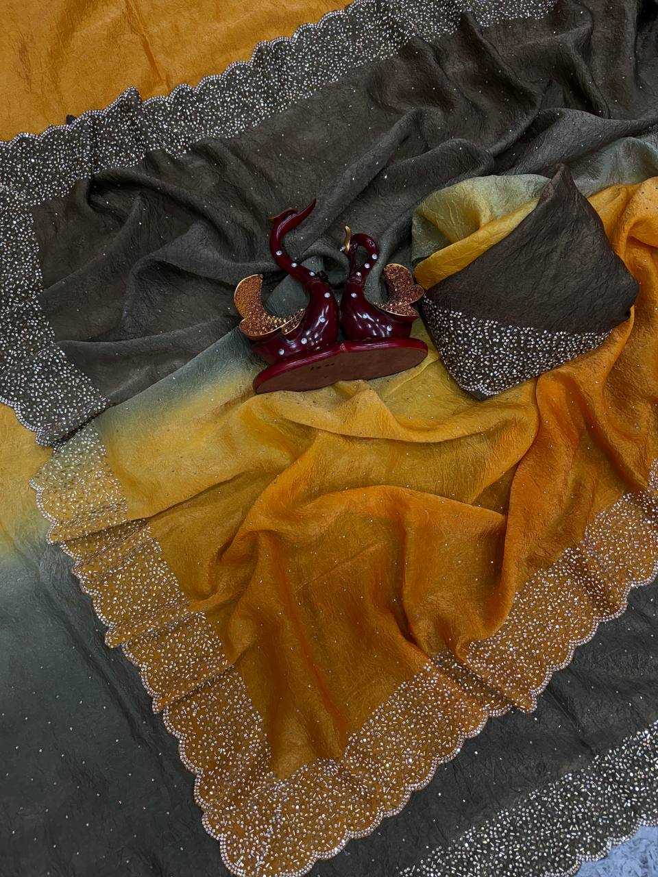 Ynf Space Silk RIN151 5453 Sarees Wholesale Designer Sarees Work Sarees Manufacturer