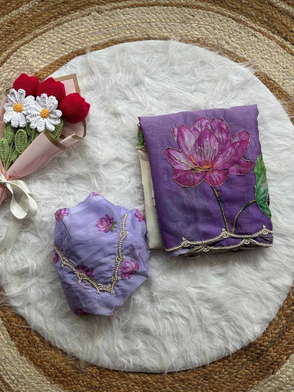 Ynf Tabby Silk Organza RIN105 KAAYA 2.0 Sarees Wedding Collections Festive Collections Wholesale Organza Sarees Printed Sarees Hand Work Sarees Manufacturer
