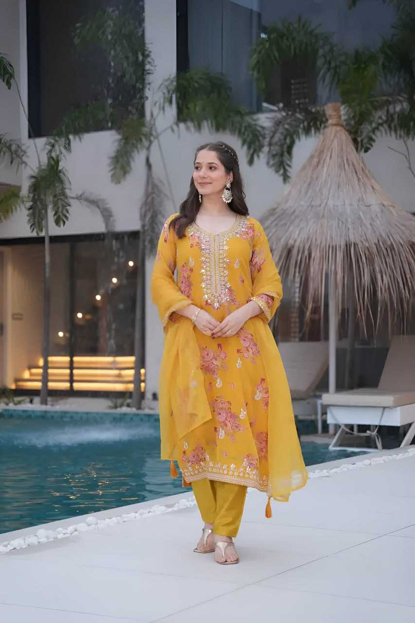 Ynf Tabby Silk RIN129 024 Suits & Dresses Wedding Collections Festive Collections Wholesale Printed Suits Embroidery Suits Ladies Silk Suit Manufacturer