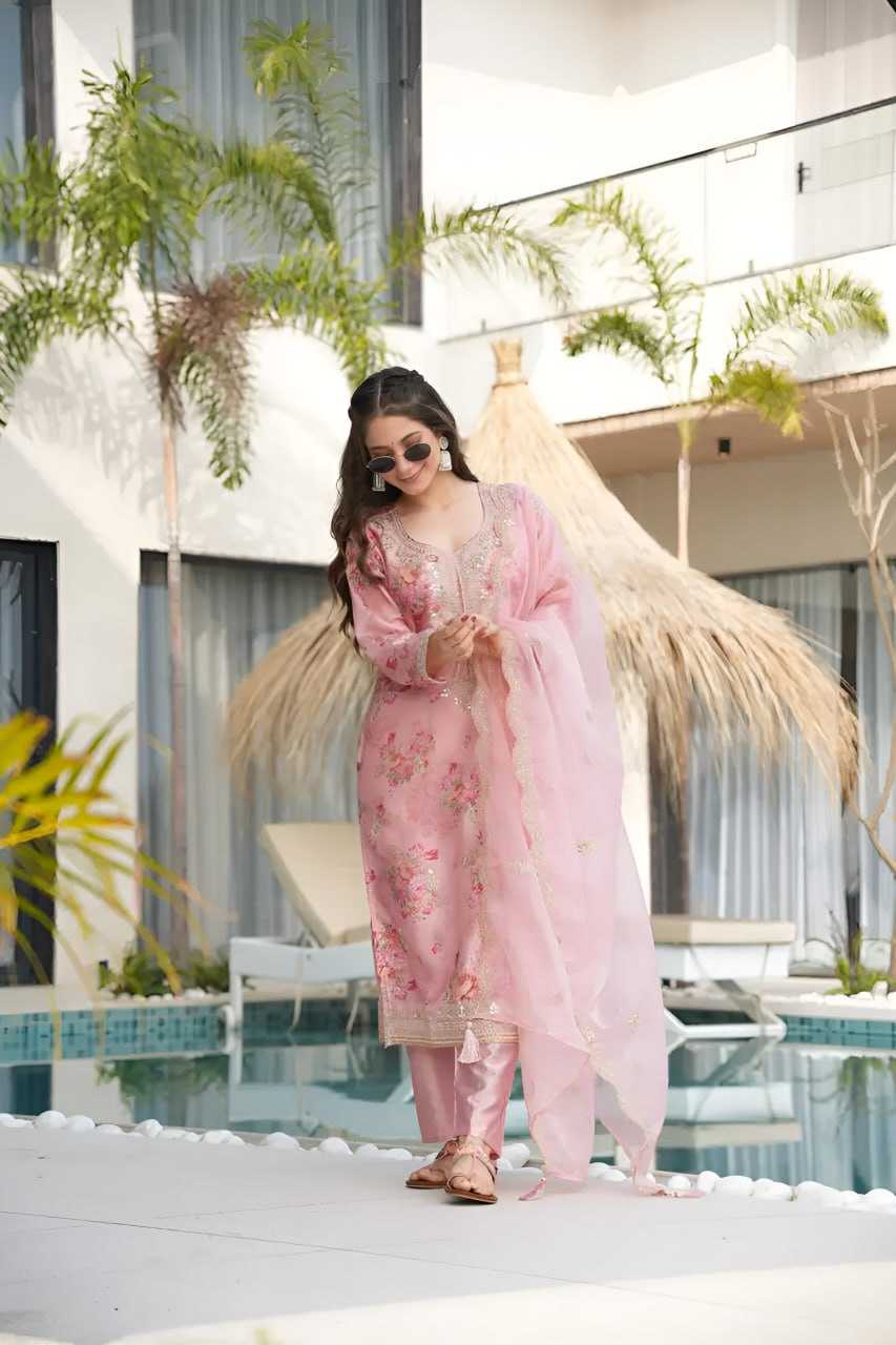 Ynf Tabby Silk RIN129 024 Suits & Dresses Wedding Collections Festive Collections Wholesale Printed Suits Embroidery Suits Ladies Silk Suit Manufacturer