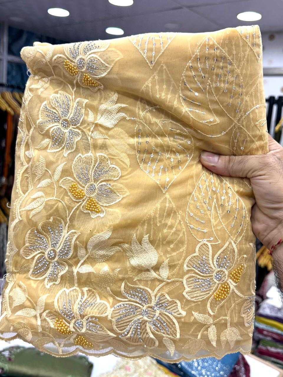 Ynf Tissue KESH114 6389 Sarees Wedding Collections Wholesale Sequence Sarees Embroidered Sarees Stone Work Saree Manufacturer