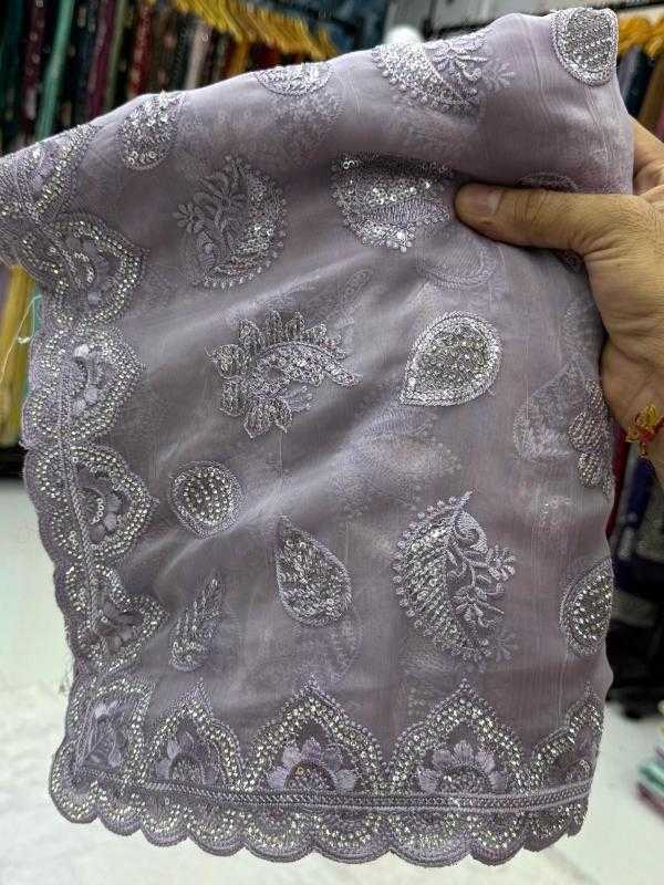 Ynf Tissue KESH114 ZANKAR Sarees Wedding Collections Festive Collections Wholesale Designer Sarees Sequence Sarees Embroidered Sarees Manufacturer