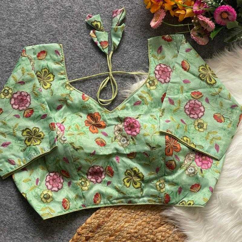 Ynf Tissue KESH426 Wedding Readymade Blouses Wholesale Printed Blouse Designer Blouse Party Wear Blouse Manufacturer