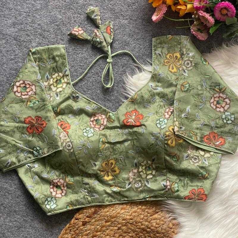 Ynf Tissue KESH426 Wedding Readymade Blouses Wholesale Printed Blouse Designer Blouse Party Wear Blouse Manufacturer