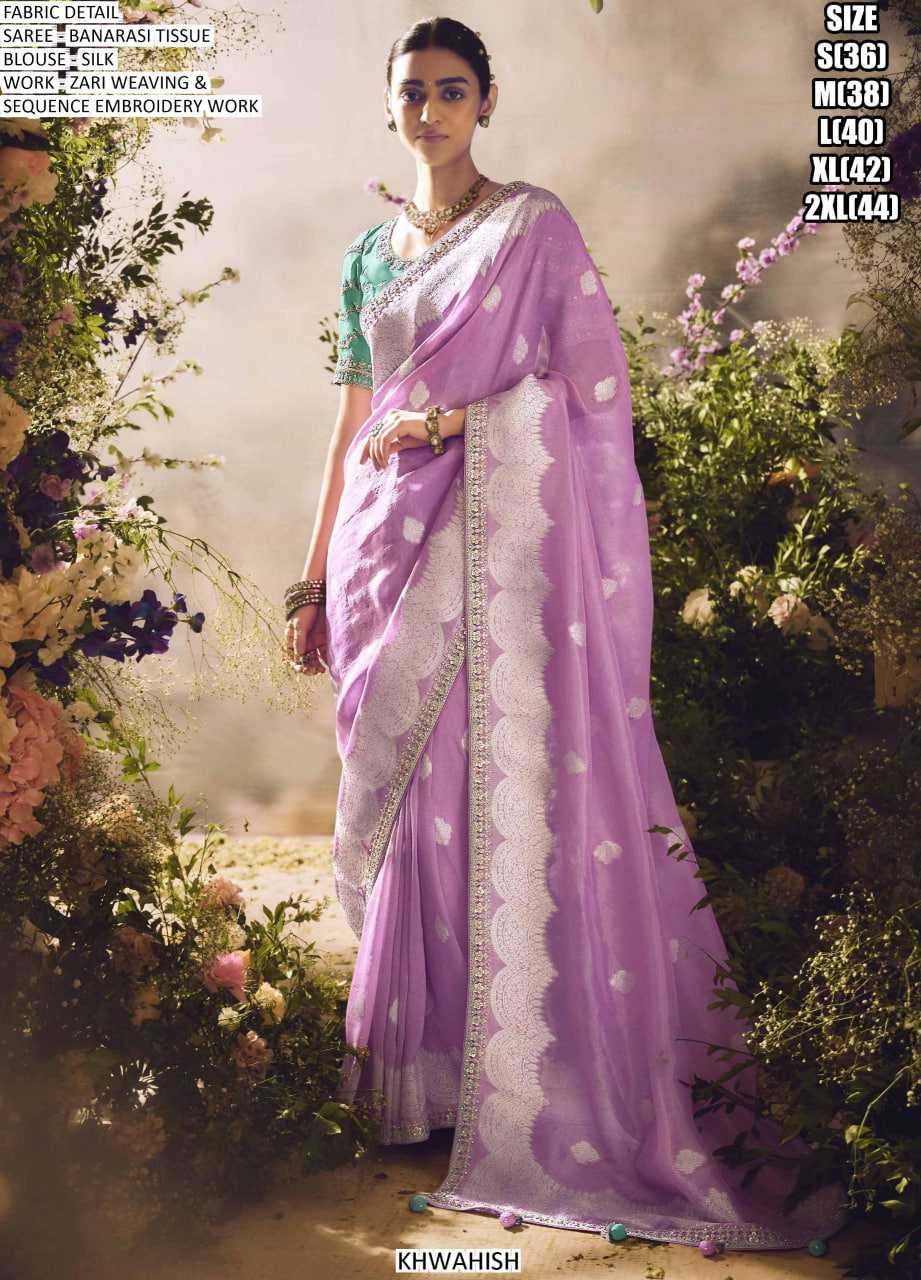 Ynf Tissue KESH481 203 Sarees Wedding Collections Festive Collections Wholesale Festive Sarees Zari Sarees Sarees With Blouse Manufacturer