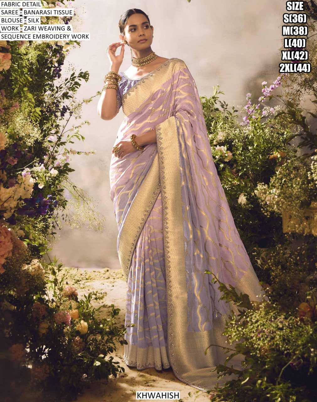 Ynf Tissue KESH481 203 Sarees Wedding Collections Festive Collections Wholesale Festive Sarees Zari Sarees Sarees With Blouse Manufacturer