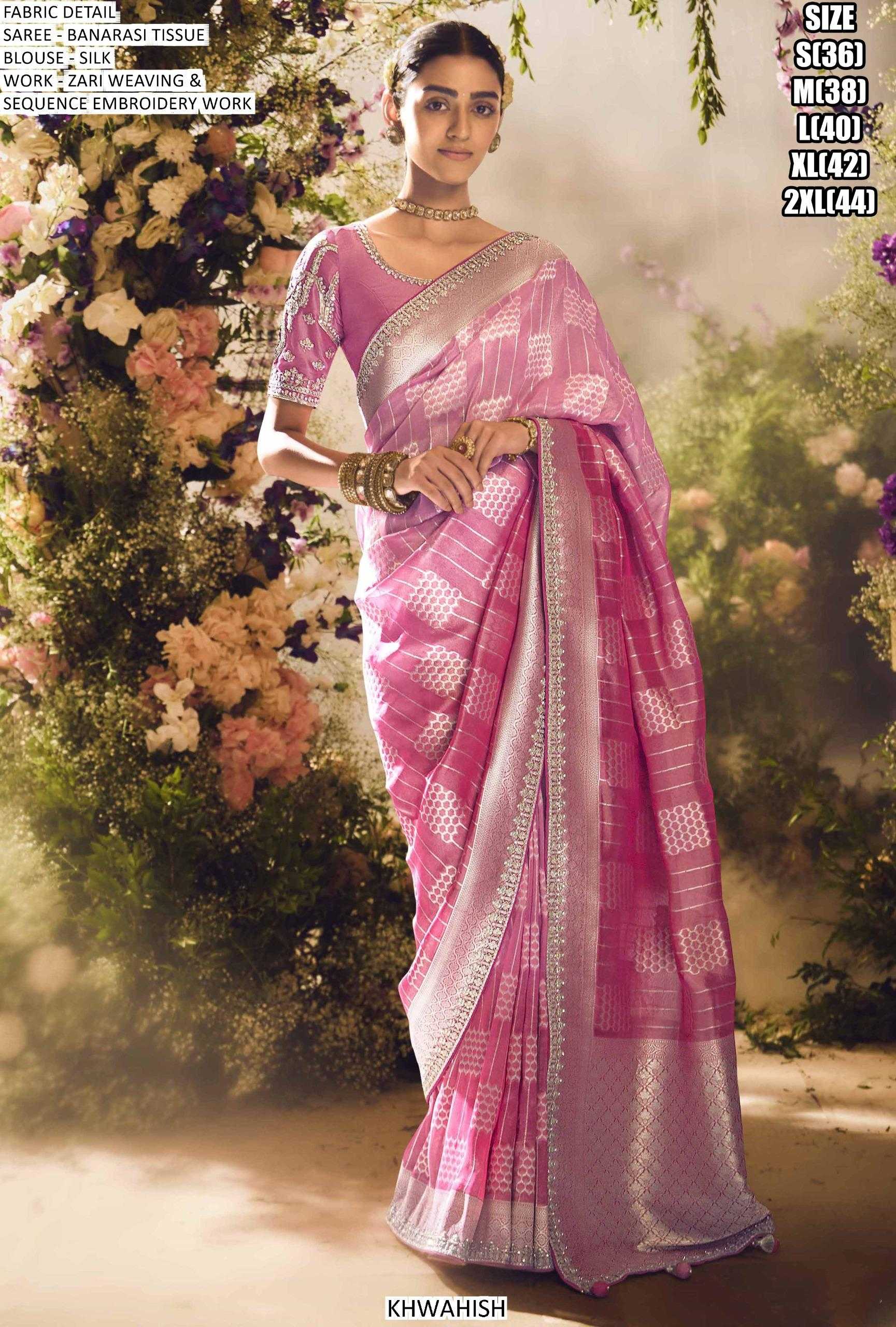Ynf Tissue KESH481 203 Sarees Wedding Collections Festive Collections Wholesale Festive Sarees Zari Sarees Sarees With Blouse Manufacturer