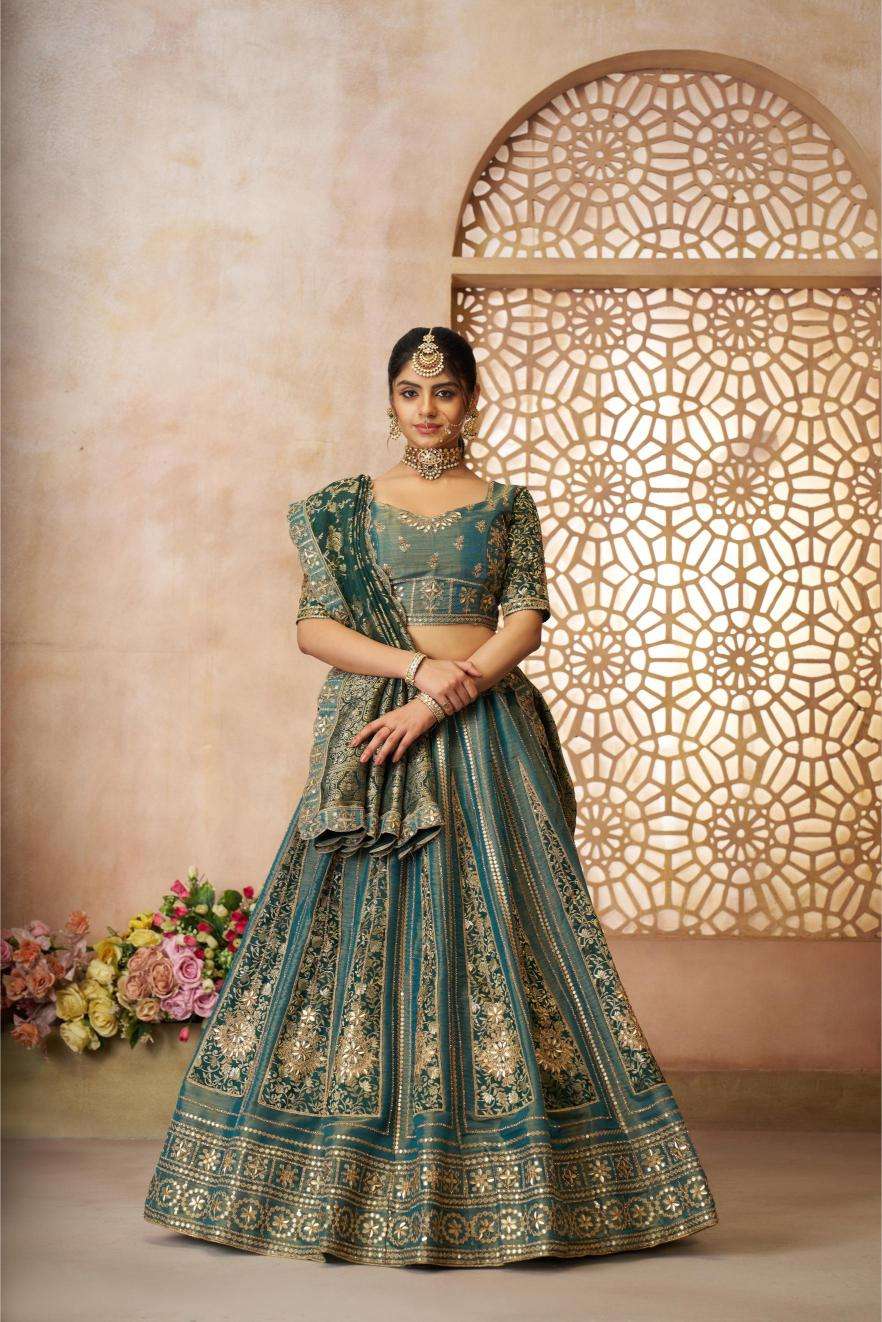 Ynf Tissue RIN230 61 Lehengas Wholesale Designer Lehenga Bridal Lehenga Silk Lehenga Manufacturer