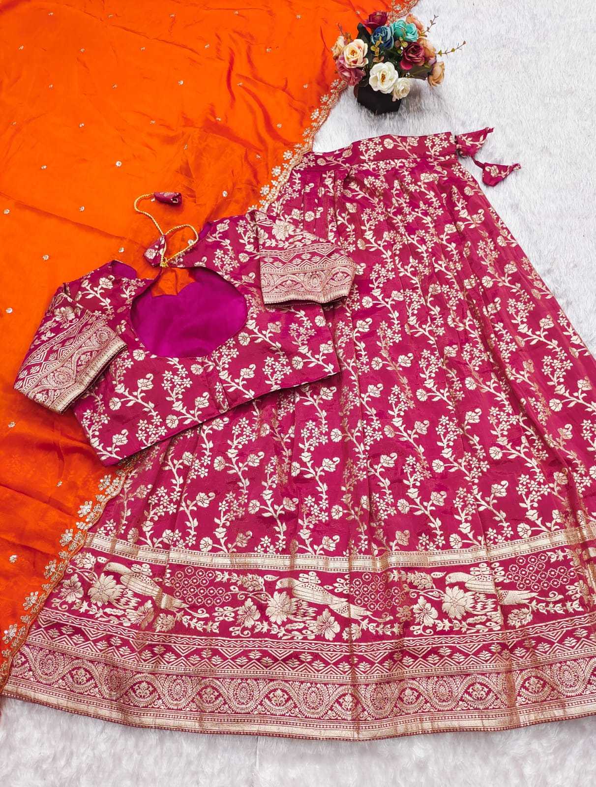 Ynf Tissue Silk KESH493 103 Lehengas Wholesale Designer Lehenga Silk Lehenga Embroidered Lehenga Manufacturer