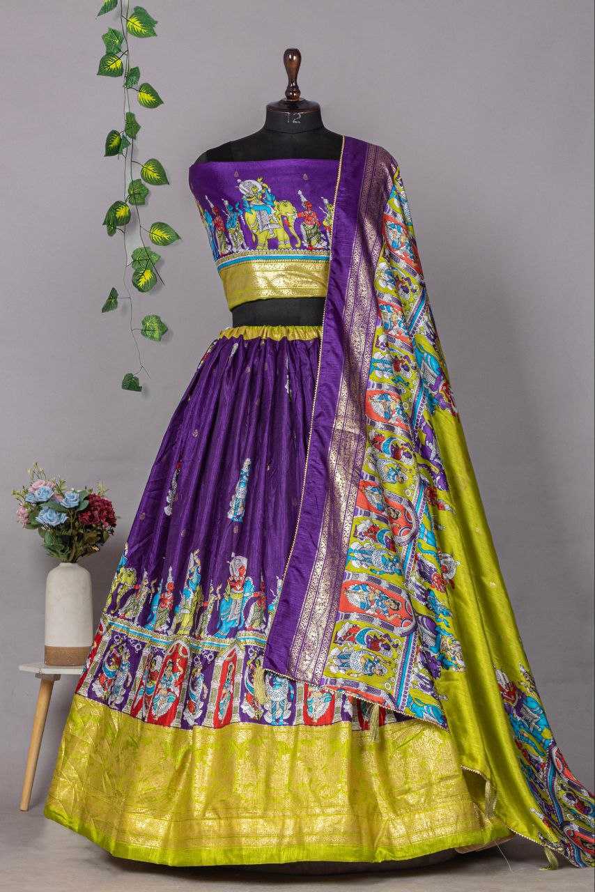 Ynf Tussar Silk KESH495 201 Lehengas Wedding Collections Festive Collections Wholesale Designer Lehenga Choli Lehenga With Blouse Navratri Chaniya Choli Manufacturer