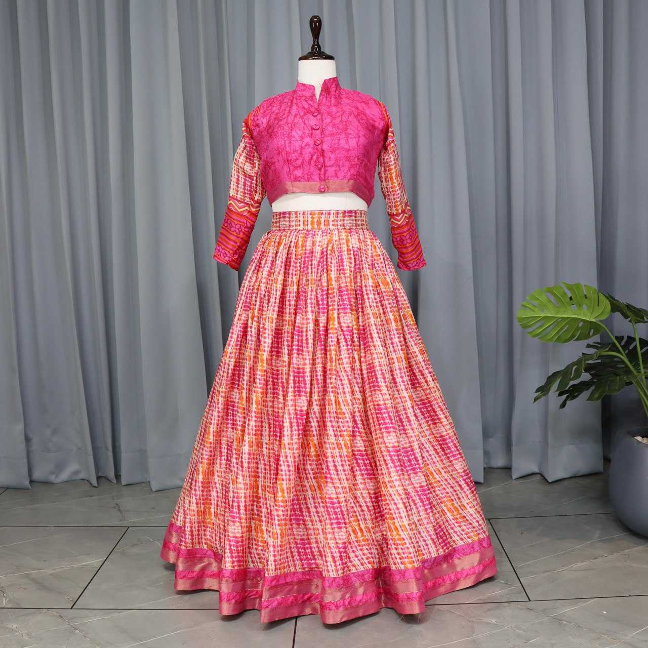 Ynf Tussar Silk RIN119 7141 Lehengas Wedding Collections Festive Collections Wholesale Silk Lehenga Printed Lehenga Lehenga With Blouse Manufacturer