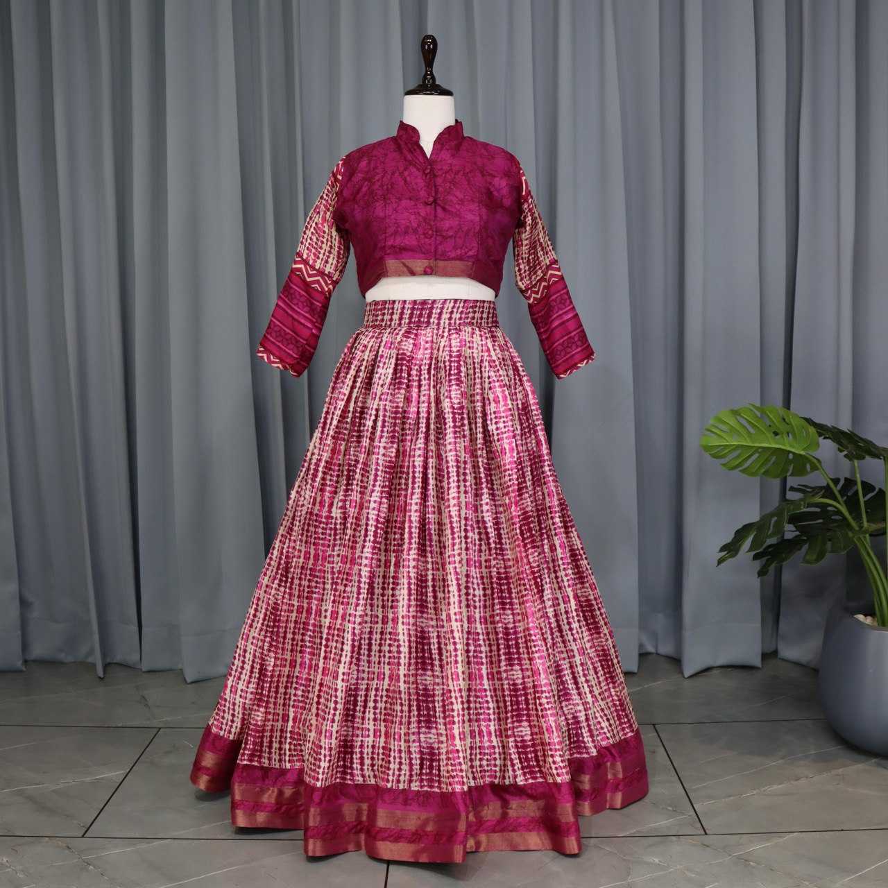 Ynf Tussar Silk RIN119 7141 Lehengas Wedding Collections Festive Collections Wholesale Silk Lehenga Printed Lehenga Lehenga With Blouse Manufacturer