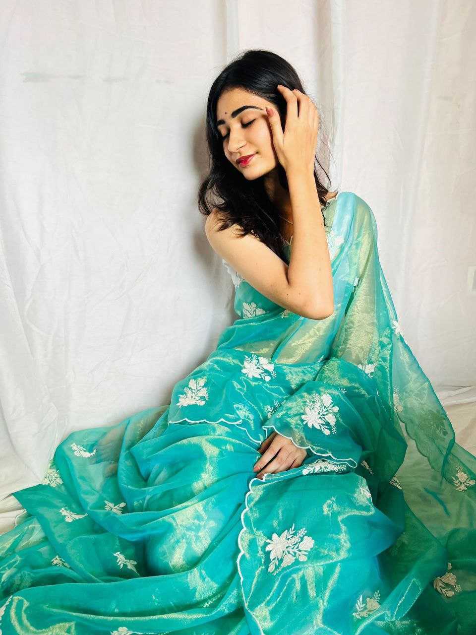 Ynf Twill Net KESH488 DAZZLE Sarees Wedding Collections Festive Collections Wholesale Net Sarees Embroidered Sarees Sarees With Blouse Manufacturer
